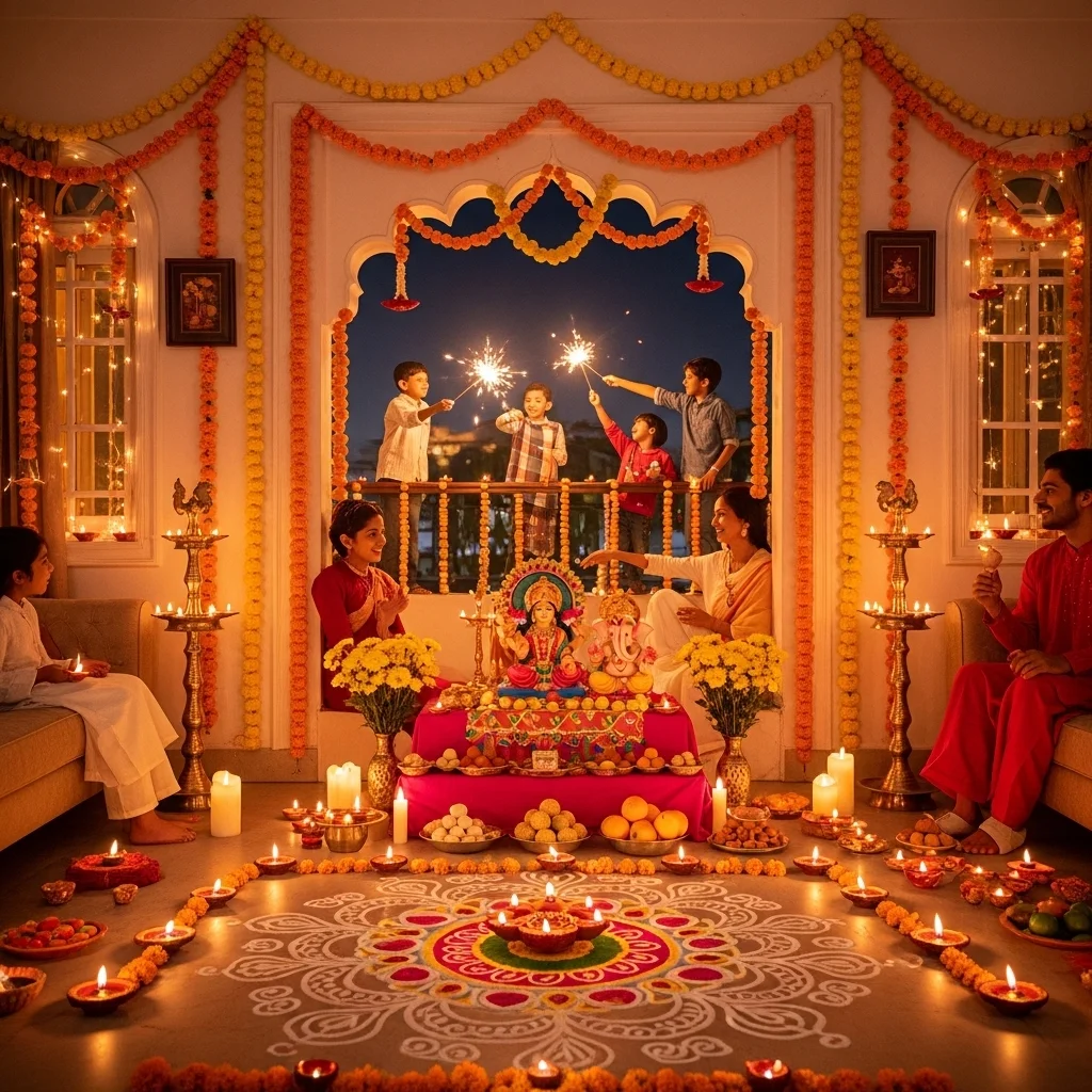 Diwali Decorations At Hoom